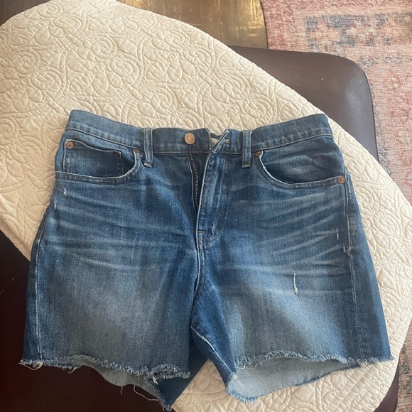 Madewell Pants - Madewell high rise jean cut off denim shorts. Size 27